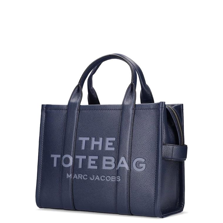 Marc Jacobs The Medium Leather Tote Bag, Blue Sea